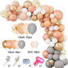 Orange Grey Gold Multicolored Balloon Chain Arch