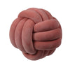 Knotted Plush Ball Design Round Throw Pillow