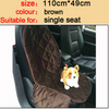 Waterproof Dog Car Seat With Zipper And Pocket