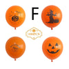 Halloween Witch Skull Pumpkin Head Latex Balloon