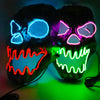 Scary face LED glow mask