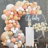 Orange Grey Gold Multicolored Balloon Chain Arch