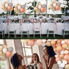 Orange Grey Gold Multicolored Balloon Chain Arch