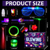 88Pcs LED Light up Toy Party Favors Glow in the Dark Party Supplies Bulk, Glow Sticks Halloween Party Favors Pinata Stuffers for Adult Kids 4-8 8-12