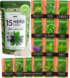 15 Culinary Herb Seeds Vault - Heirloom & Non GMO (2X More) 4900+ Seeds for Planting Indoor or Outdoor Herbs Garden | Gardening Gift for Men Women - Basil, Cilantro, Chives, Lavender, Mint, Thyme