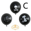 Halloween Witch Skull Pumpkin Head Latex Balloon