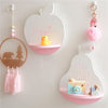 Cute Fruit Wooden Wall Hanging Bookshelf For Baby Room