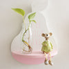 Cute Fruit Wooden Wall Hanging Bookshelf For Baby Room