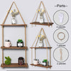 Wooden Wall Shelf Rack Storage