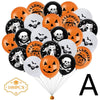 Halloween Witch Skull Pumpkin Head Latex Balloon