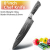 Stainless Steel Utility Cleaver Chef Knife Cooking Tool Set