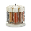 Kitchen Jars For Spices Rotating Glass Cruet Seasoning Jar Set