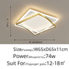 Square Simple LED Chandelier