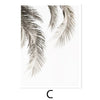 Bohemia Palm Tree Leaves Cactus Sand Slipping Hand Nature Poster Canvas Painting